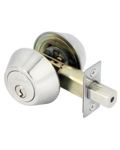 Contractor Double Cylinder Deadbolt Polished Stainless Steel