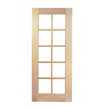 2340mm Meranti 10Lite French 5mm Glazing External Door