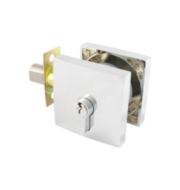 Double Cylinder Smooth Square Deadbolt 20mm Bright Chrome G2 Series