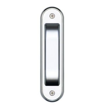 Flush Pull Radius Bright Chrome 