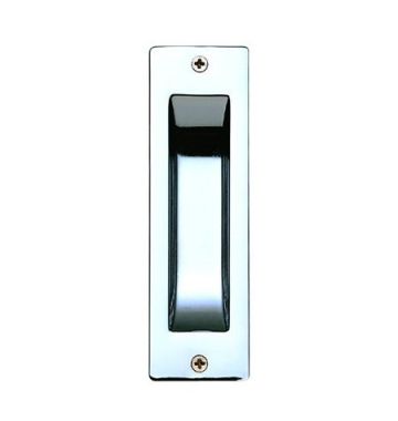 Flush Pull Rectangle Bright Chrome 