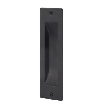 Flush Pull Rectangle Matt Black 