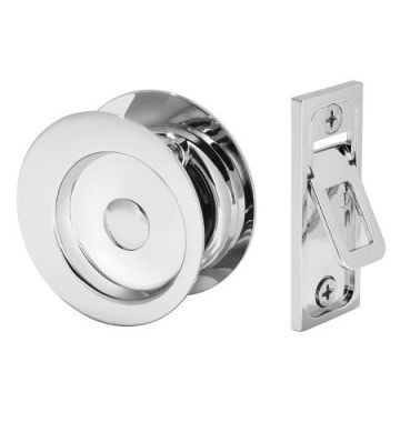 Cavity Door Lock Passage Bright Chrome 