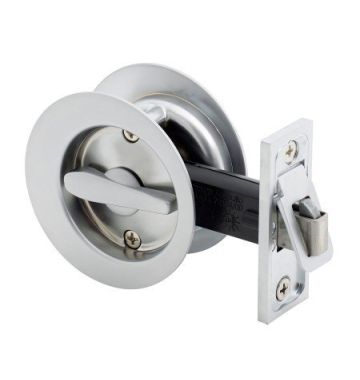 Cavity Door Lock Connecting Satin Chrome 