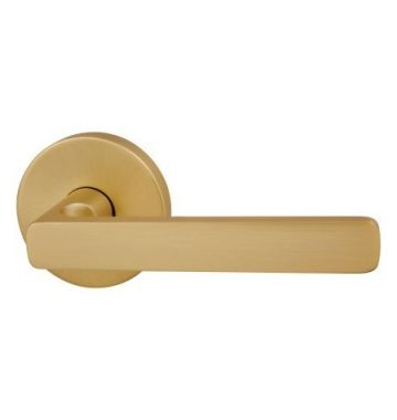 Rivera Lever Passage Set Quick Fix 63mm Large Rose Satin Brass