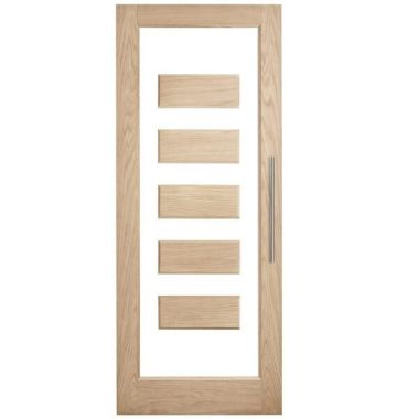 2340mm Corinthian External Door LUMINA WHITE OAK ALUM 5