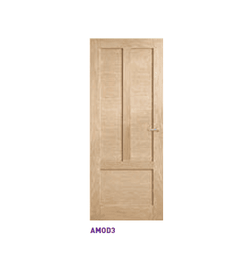 2040mm Corinthian Internal Door Moda White Oak Solid Infill - AMOD3