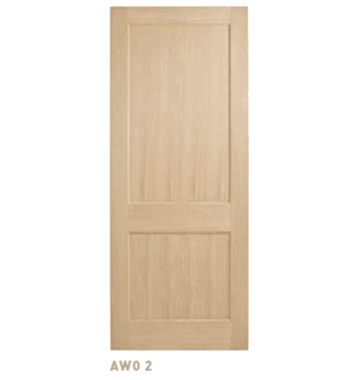 2040mm Corinthian External Door - Blonde Oak AWO 2