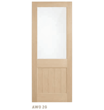 2340mm Corinthian External Door - Blonde Oak AWO 2G