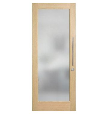 2340mm Corinthian External Sidelite - Blonde Oak AWOSL 21 Clear Glass