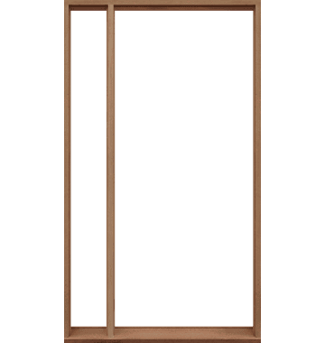 Meranti Hardwood External Single Door Frame with 1 Sidelite on the Left Side