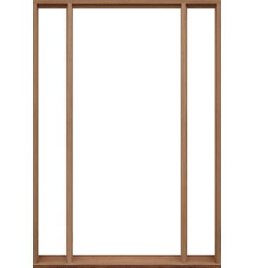 Meranti Hardwood External Single Door Frame with 2 Sidelites