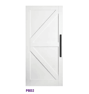 2150mm & 2450mm Corinthian Primed MODA MDF Internal Barn Door - PBD2