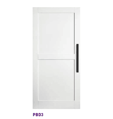 2150mm & 2450mm Corinthian Primed MODA MDF Internal Barn Door - PBD3