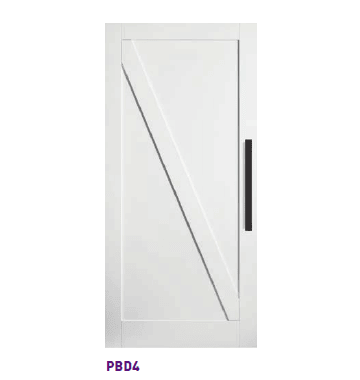 2150mm & 2450mm Corinthian Primed MDF Internal Barn Door - PBD4